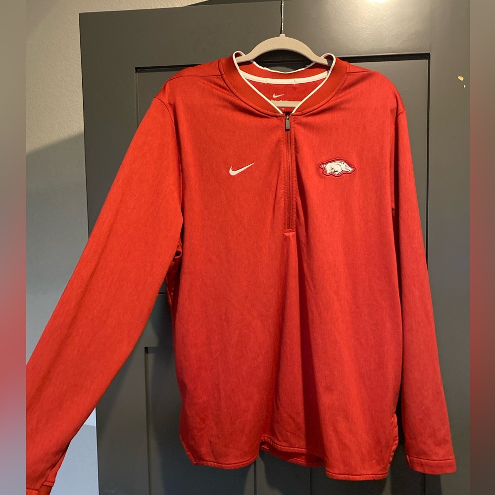 Razorback Nike Dri-Fit quarter zip pull-over